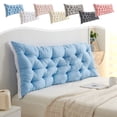 thumbnail image 1 of Xihbxyly Cojín de Noche, Poliéster Suave, Cómodo Soporte para La Espalda, Versátil para Cama o Sofá, Elegante Decoración Del Hogar, Fácil de Limpiar, Tamaño 120 X 50 Cm., 1 of 6
