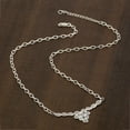 thumbnail image 3 of 2.50 CTW Natural Diamond Polki Flower Chain Women Valentines Day Gifts Necklace 925 Sterling Silver, 3 of 4