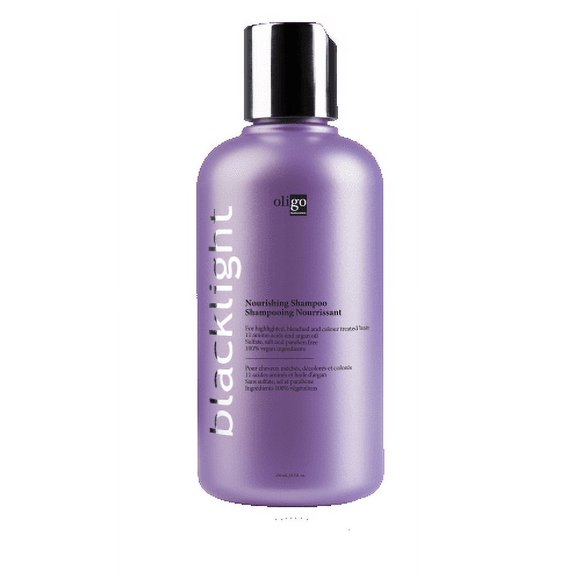 Size : 8.5 oz , Oligo Blacklight Nourishing Shampoo, hair scalp beauty - Pack of 2 w/ SLEEKSHOP 3-in-1 Comb-Brush