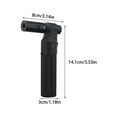 thumbnail image 4 of 1PC Rechargeable Windproof Lighter, Adjustable Flame Butane Torch with High Temperature 1300°C for Outdoor BBQ Camping Fireplace Kitchen Use, Refillable Metal Lighter with Safety Lock, 4 of 5