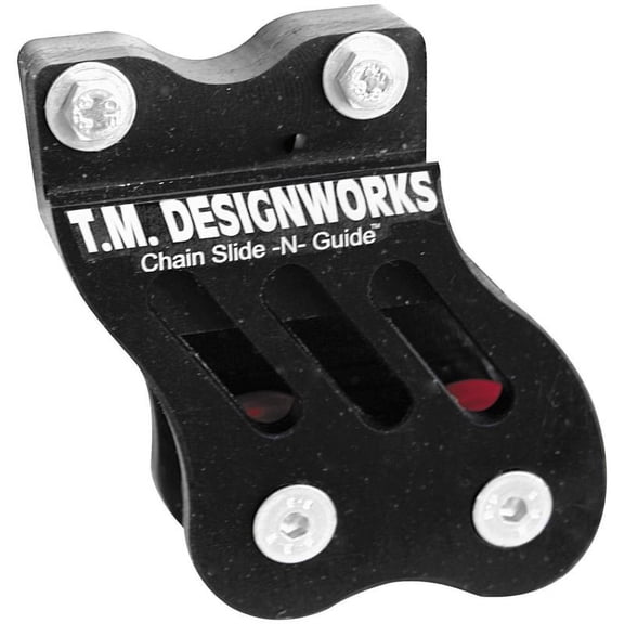 Rear Chain Guide and Dual Powerlip Roller, Honda Red