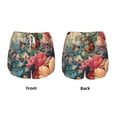 thumbnail image 3 of Balery Butterflies In Blooming Garden Pantalones cortos deportivos para mujer con forro y dos bolsillos, elásticos, para entrenamiento, gimnasio, yoga-Large, 3 of 7