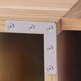 thumbnail image 3 of 10 Pack Flat Angle Bracket 80 x 80 x 1.5mm Thicker Stainless Steel L Shaped Flat Angle Brackets for Fixing Furniture to Wood such as Table and Window, 3 of 3