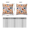 thumbnail image 2 of Fuzoiu Cute Chickens Print Square Pillow Cover,Hidden Zipper Design,Luxury Square Pillow Case, Throw Pillow,Couch Cushion-20"x20", 2 of 7