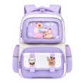 thumbnail image 3 of jiaxiM School Backpacks Large Storage Spacious Shoulder Lightweight School Bag for Ages 5th 6th 8th 10th, Primary, Middle Elementary, Campus, Outdoor, Field Trip, 3 of 5