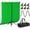 Green, variant on EMART 5x6.5ft Green Screen Backdrop Kit, with Photo Greenscreen Background, Portable T-Shape Stand for Photography, Studio