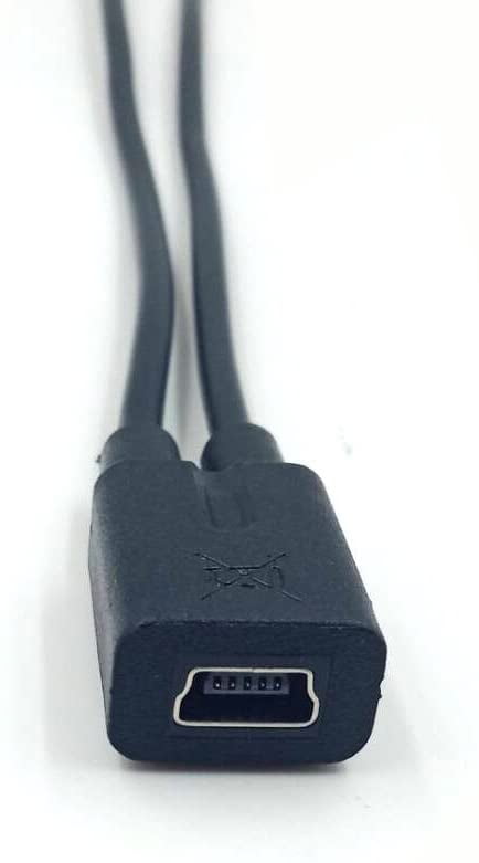 Mini USB 2.0 Female To Mini USB Male Micro USB 90° Angle Charger Adapter Cable 