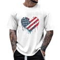 thumbnail image 3 of SOMOWI Graphic Tees for Men Comfortable Loose Fit Short Sleeve Design With Prints Summer Style White Fall Clothing L, 3 of 3