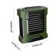 thumbnail image 3 of Ventilador de cintura colgante, potente banco de energía eólica, linterna, iluminación para exteriores, construcción pequeña, ventilador de cintura colgante, potente ventilador de 4000 mAh, 3 of 3