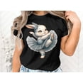 thumbnail image 2 of Dancing Bunny Rabbit Ballerina Ballet Dancer Dance Life Gift T-Shirt Bunny Ballet Dance Birthday Holiday Present Men Women Kids Tshirt, 2 of 10