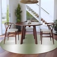 thumbnail image 3 of Round Area Rug 5ft, Green White Ombre Non-slip Area Rugs for Living Room/Bedroom/Bathroom/Kitchen, Country Pastoral Gradient Minimalist Washable Throw Floor Mat Indoor Outdoor Entrance Doormat, 3 of 9