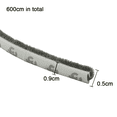thumbnail image 2 of Weather Stripping Brush for Sliding Windows,Self Adhesive Weatherstrip Seal Strip, 2 of 5