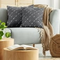 thumbnail image 5 of Ambesonne Classic Rock Throw Pillow Cover 2 Pack, 4 String Guitars, 16", Charcoal Grey and White, 5 of 7