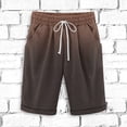 thumbnail image 1 of AherBiu Plus Size Shorts for Men Trendy Gradient Shorts with Pockets Summer Causal Linen Cotton Shorts, 1 of 3