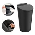 thumbnail image 1 of Cubo de basura para automóvil con tapa Portavasos para automóvil pequeño Cubo de basura Bolsillo para puerta de automóvil Cubo de basura Cubo de basura Contenedor de basura Se adapta a Auto Oficina en casa, Negro Sailing Electrónica, 1 of 6