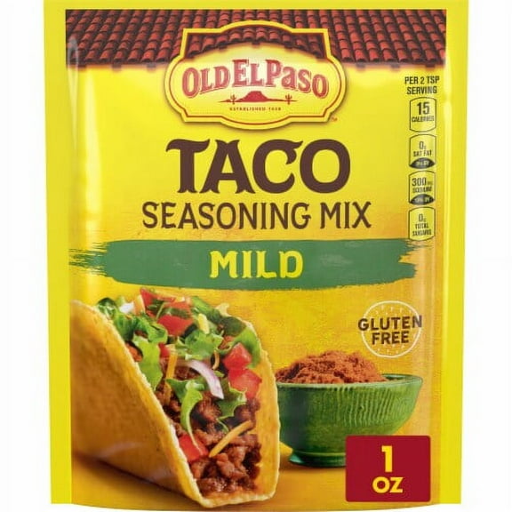 Old El Paso Mild Taco Seasoning Mix 1 oz - Pack of 2