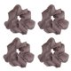 thumbnail image 1 of 4 piezas de lunares morado oscuro, salchicha gruesa circular, lazo para el cabello, coleta alta decorativa para el cabello, estilo: estilo 1;, 1 of 6