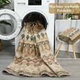 thumbnail image 3 of Haperlare Boho Geometric Distressed Runner Rugs for Hallway Machine Washable Low Pile Entryway Laundry Runner Rug,Beige Mat,2'x6', 3 of 7