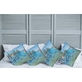 thumbnail image 2 of Ambesonne Landscape Throw Pillow Cover 4 Pack, Calm Still Water Rocks, 20", Blue Grey Green, 2 of 5