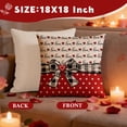 thumbnail image 2 of Godance Valentine's Day Pillow Covers 18x18 Inch Set of 4, Red Black Heart & Buffalo Plaid Valentine Throw Pillow Covers with Zipper Closure, Anniversary Wedding Cushion Covers for Couch, Sofa, Bed, 2 of 8
