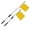Yellow, variant on Antenna Flag for RC Cars - Flexible Signal Line with Metal Flagpole for Crawler & Rock Climber Models | Realistic Windproof Decoration Accessory for Scale Vehicles
