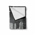 thumbnail image 2 of NYC Soft Flannel Fleece Throw Blanket, New York Manhattan Typography with Sketchy Buildings Contemporary Print, Cozy Plush for Indoor and Outdoor Use, 70" x 90", Charcoal Grey and White, by Ambesonne, 2 of 6