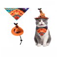 thumbnail image 2 of Kiddiway Halloween Hat and Bandana Costume – Accessory Set for Dogs and Cats, Perfect for Halloween Decor, Celebrations, and Trick-or-Treat Photos,D, 2 of 8