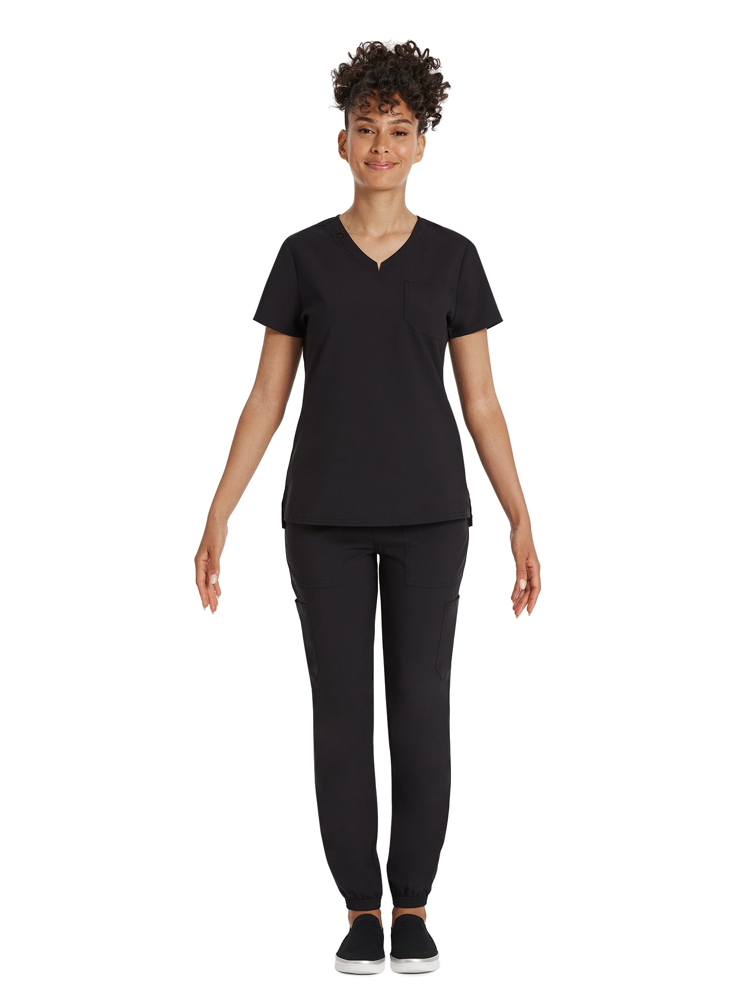 Scrubstar Women's Core Essentials Stretch V-Neck Scrub Top, Sizes XS-3XL