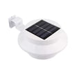 thumbnail image 1 of LLC Solar Powered LED Wall Lights for Outdoor Garden and Fence - White Shell, White Light, 1 of 4