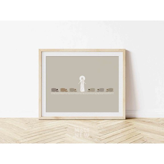 Every Knee Shall Bow Jesus Name Wall Art Home Decor Unframed Paper Print