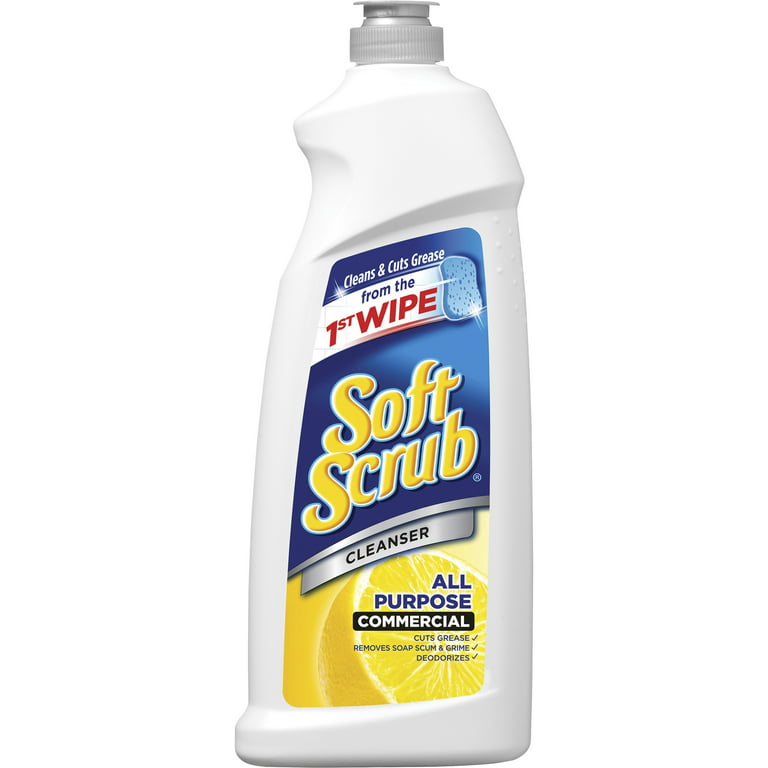 Soft Scrub Lemon All Purpose Surface Cleanser with 2 Scrub Daddys