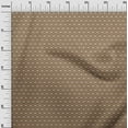 thumbnail image 3 of oneOone Cotton Poplin Brown Fabric Asian Block Tile Sewing Material Print Fabric By The Yard 42 Inch Wide, 3 of 4