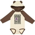 thumbnail image 3 of Inktastic Cystic Fibrosis Awareness Strength Courage Support Boys or Girls Long Sleeve Baby Bodysuit, 3 of 5