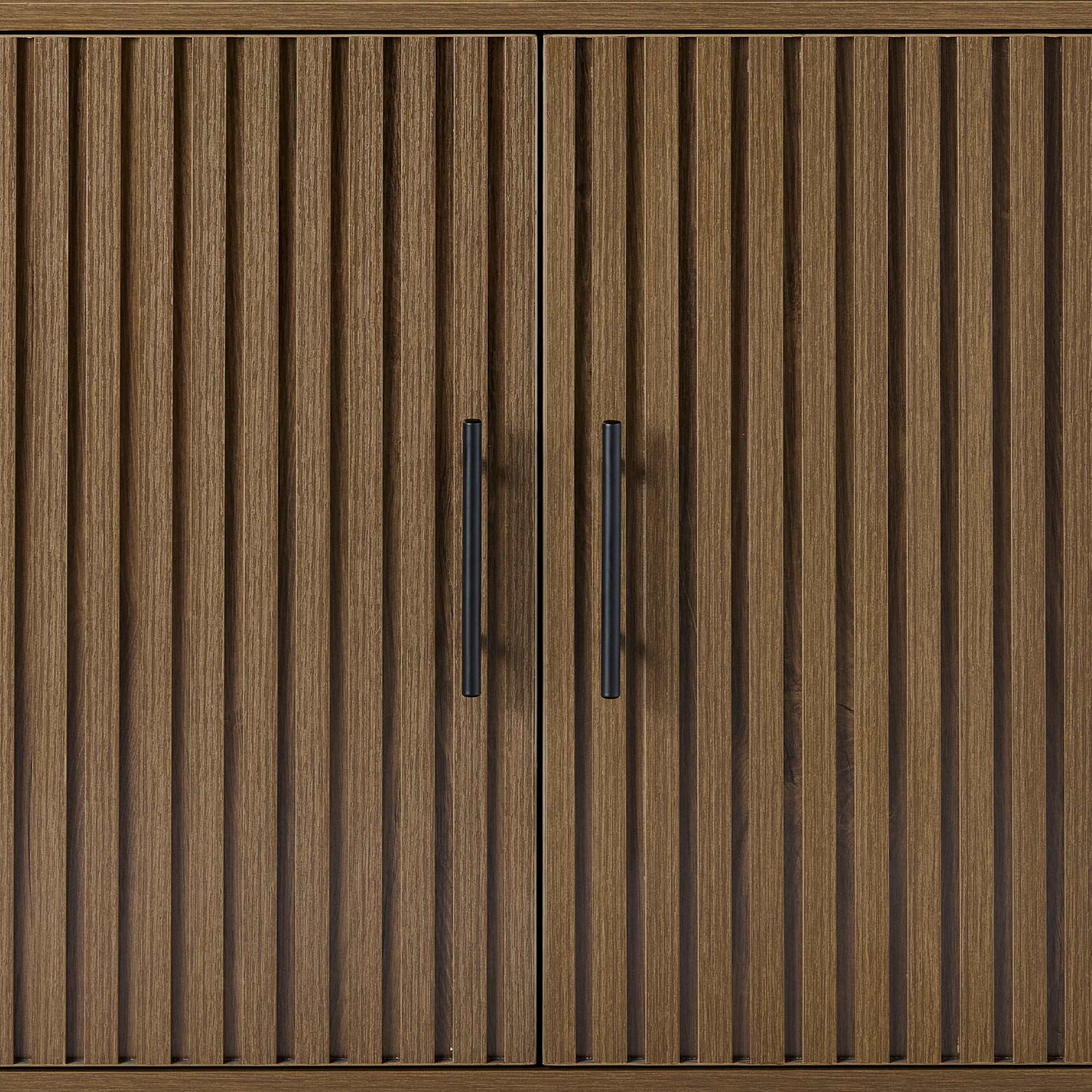 Best Choice 2-Door Slatted Storage Cabinet - Brown