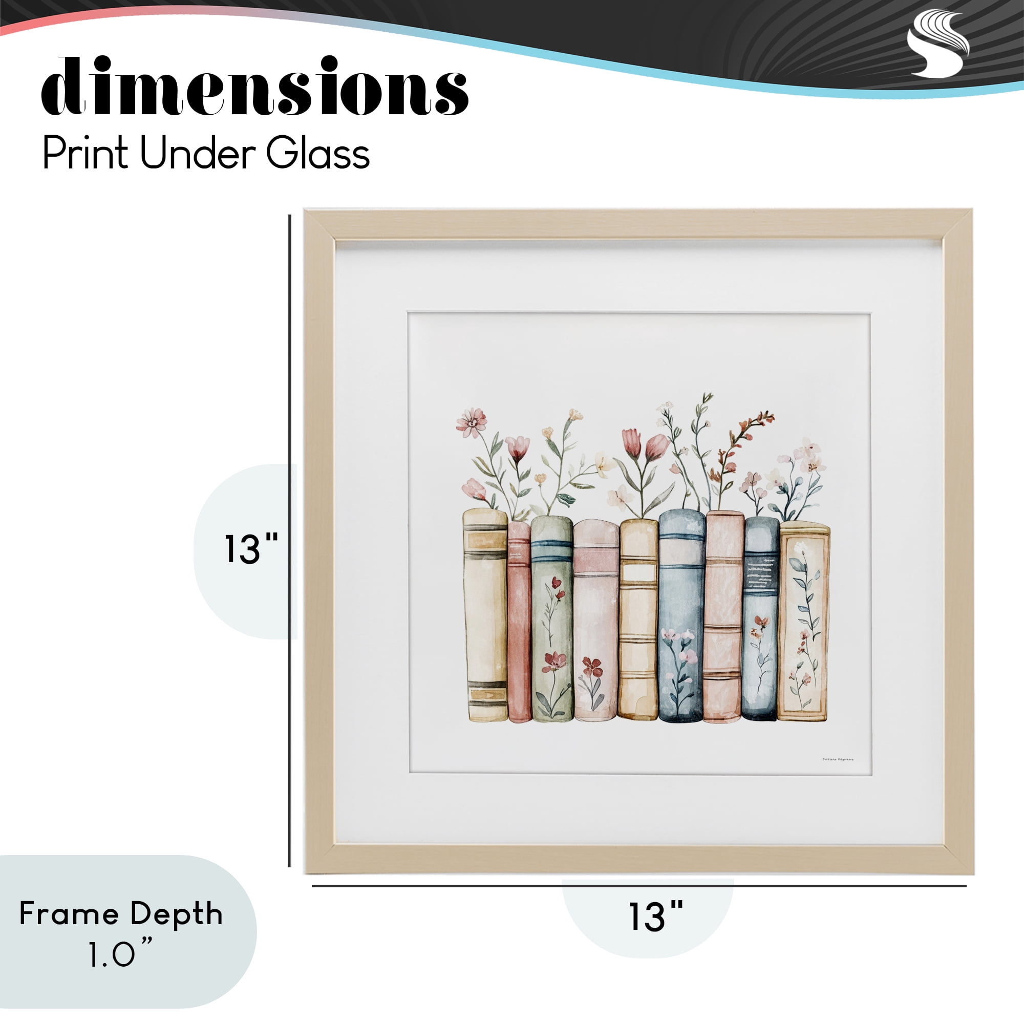Stupell Industries Words That Blossom Birch Framed Print Under Glass, design by Svetlana Aleynikova