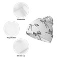 thumbnail image 3 of Kdxio Antenna Icon Winter Beanie for Men Women Beanie Knit Hat Cuffed Cap Beanie Knit Chunky Snow Cap, 3 of 6