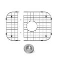 thumbnail image 4 of Protectores De Fregadero De 28.0 X 15.0 In Para Fregadero De Cocina, Protector De Fregadero De Acero Inoxidable Con Orificio De Drenaje Central, Rejilla Para Fregadero Para La Parte Inferior Del Frega, 4 of 5