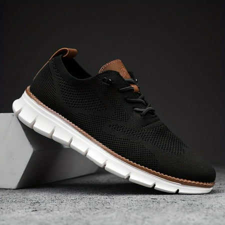 

Men s Knitted Breathable Walking Shoes Non-Slip Casual Shoes Men s Footwear
