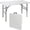 White, variant on Favory 4ft Plastic Folding Table, Indoor Outdoor Heavy Duty Portable w/Handle, Lock for Picnic, Party, Camping - Black