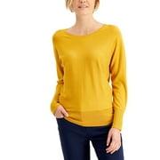 JM Collection Women's Rivet Dolman Sleeve Top Gold Size Medium