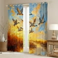 thumbnail image 2 of Manfei Mallard Duck Black Out Curtains,Rustic Farmhouse Cabin Curtains Pack of 2 (42x63 Each),Oil Painting Bedroom Curtains For Teens,Super Cozy Room Decor, 2 of 6