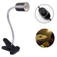 thumbnail image 3 of Reptile Heat Lamp Tortoise Basking Spot Lamp Turtle 360°Rotatable Light Clamp Flexible Ceramic Clip Desk Light Holder Socket With Dimmable Switch For Aquarium Pet Lizard, 3 of 8