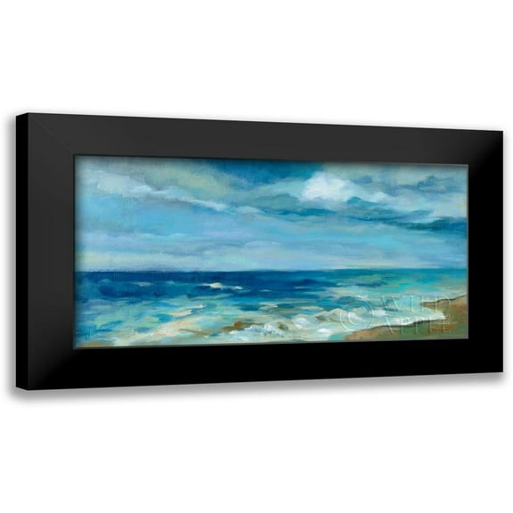 Vassileva, Silvia 14x9 Black Modern Framed Museum Art Print Titled - Ocean Waves