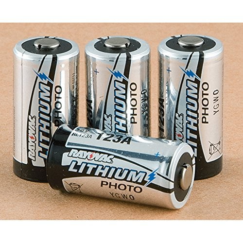 4Pk. of Rayovac 3V CR123A Lithium Batteries