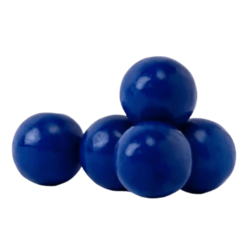 All City Candy 1" Royal Blue Gumballs Blue Raspberry 3 lb. Bulk Bag