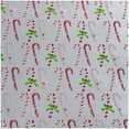 thumbnail image 3 of JAM Paper Wrapping Paper, Premium Foil Gift Wrap, 25 Sq Ft, Silver with Small Candy Cane, Sold Individually, 3 of 3