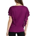 thumbnail image 2 of Rachel Roy Womens Greta Pullover Blouse, Purple, Plus Size, Small, 2 of 2