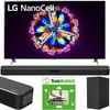 LG 86NANO90UNA 86-in Nano 9 Series Class 4K Smart UHD NanoCell TV with AI ThinQ (2020) Bundle with LG SN5Y 2.1 Channel High Res Audio Sound Bar with DTS Virtual:X and Taskrabbit Installation Service