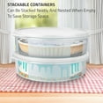 thumbnail image 6 of SIGNORA WARE 2-Pack Stackable Airtight Cake & Pie Carrier – 11″ Round, White, 6 of 7