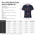 thumbnail image 4 of Rocae Space Dinosaur for Men's Moisture-Wicking Crew Tee - T-Shirt for Sports, Outdoor Activities, and Casual WearLarge, 4 of 9